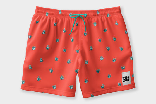 Maillot de bain homme Seridaga corail