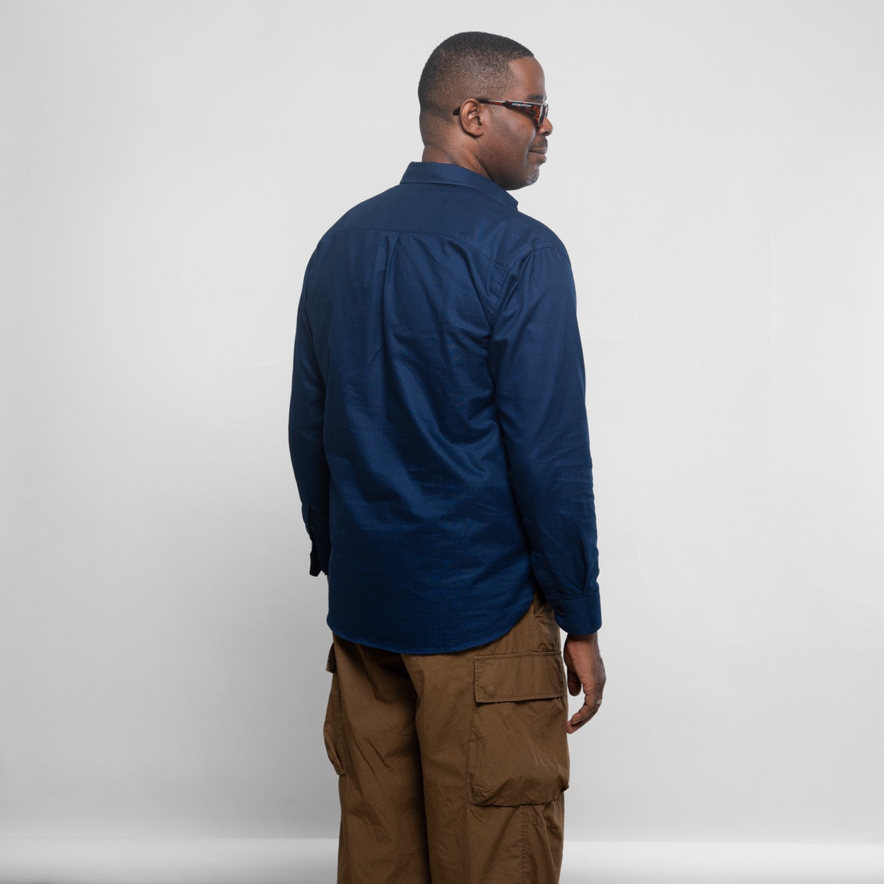 Chemise Unisexe en Oxford - Bleu avec broderie Chaise de Maquis